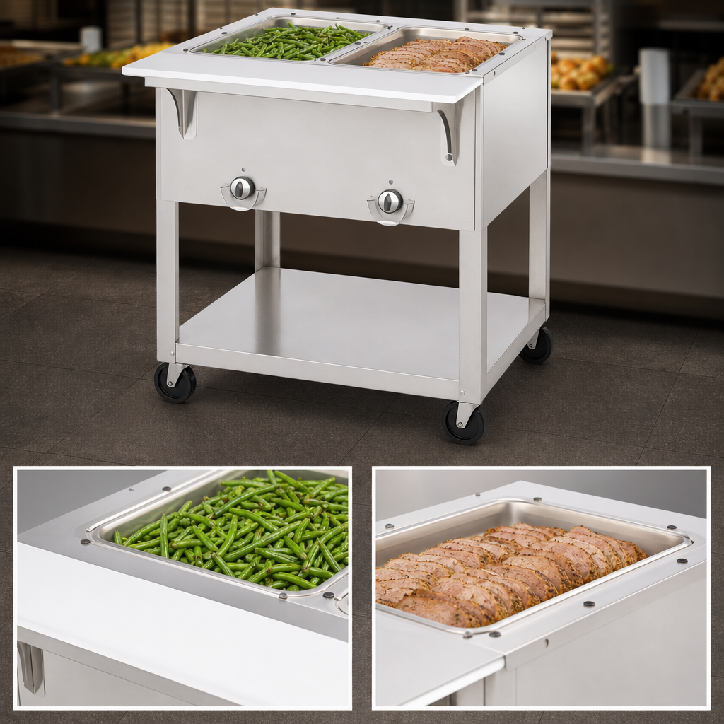 Two Sealed Hot Food Wells