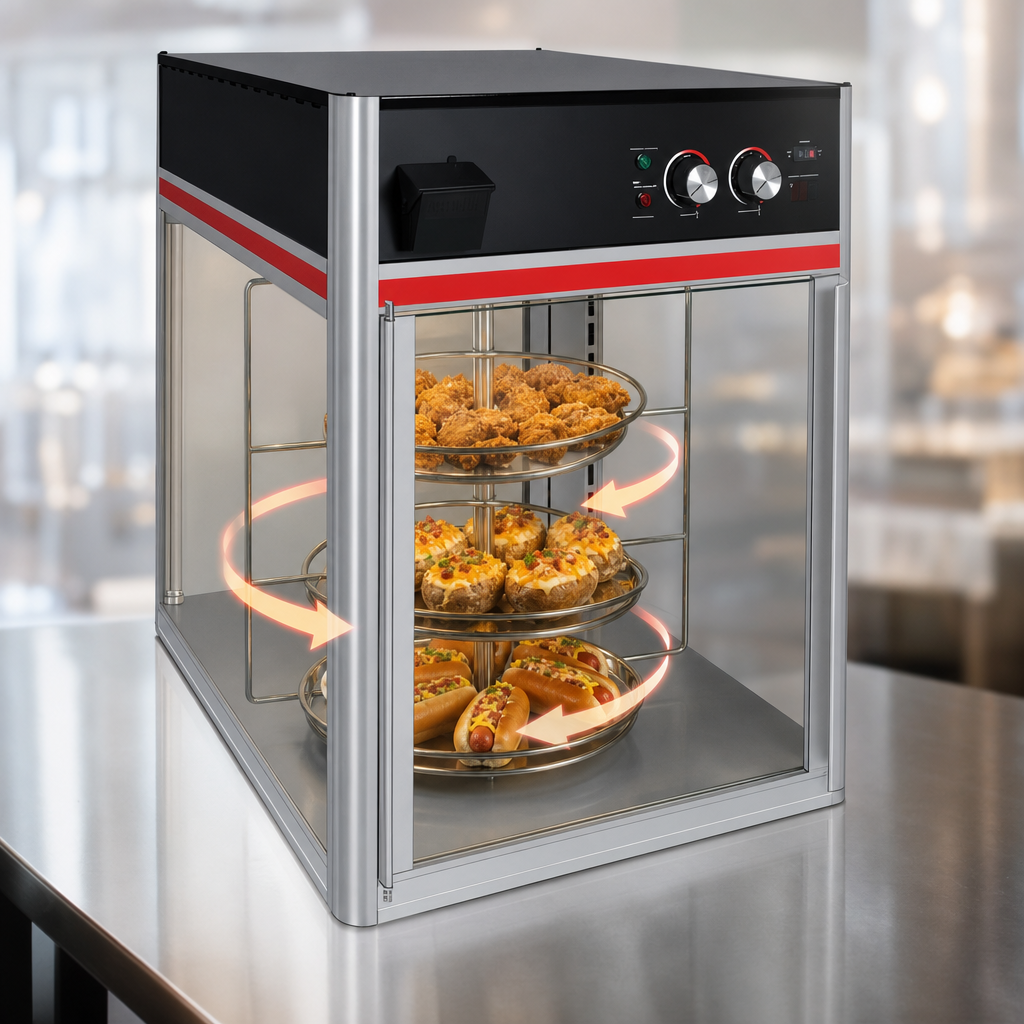 Motorized 3-Tier Circle Rack