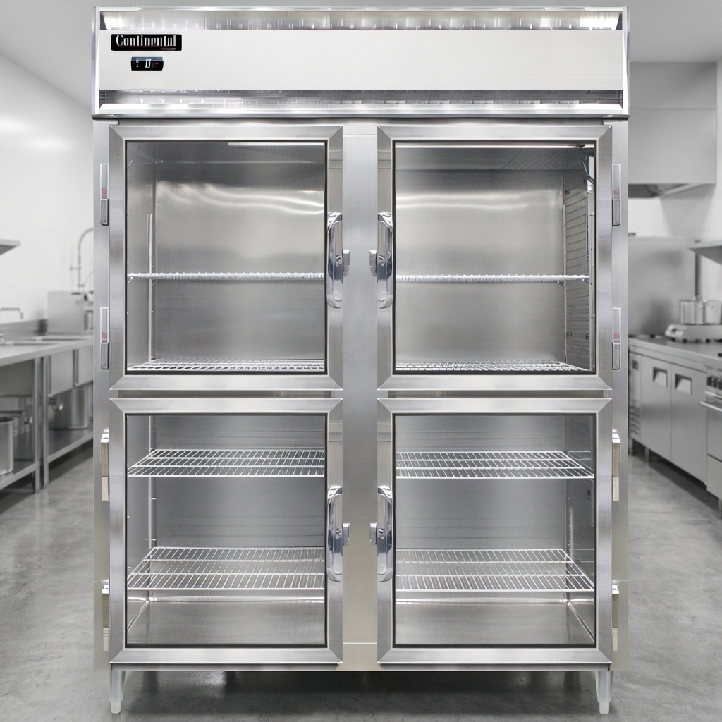 Experience the superior durability and effortless hygiene of this freezer, crafted entirely from high-quality stainless steel for rigorous commercial use.