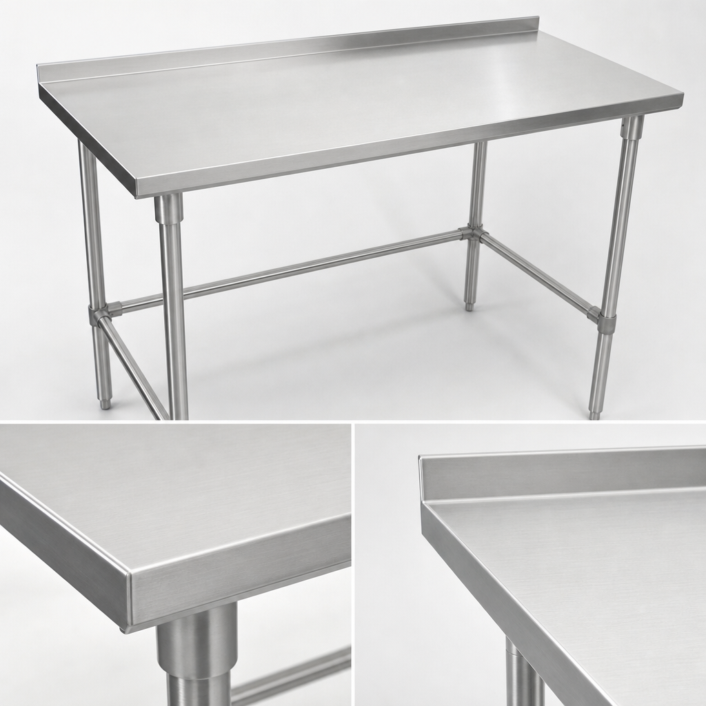 16-Gauge 300-Series Stainless Steel Top