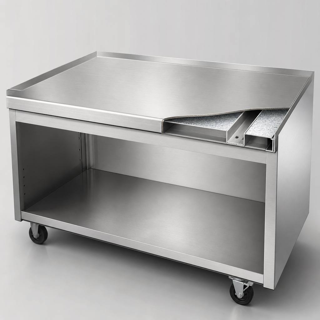 Reinforced Stainless Steel Top