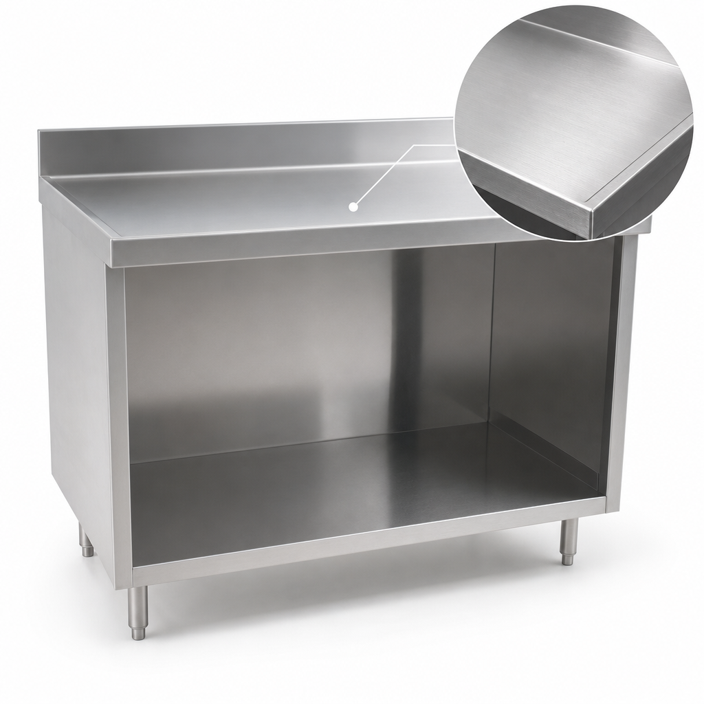 14-Gauge 304 Stainless Steel Top