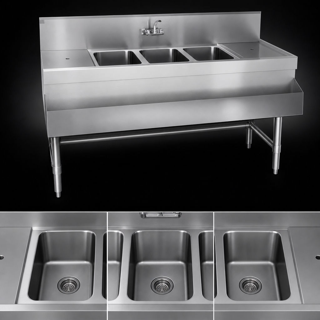 Three-Compartment Bowl Layout