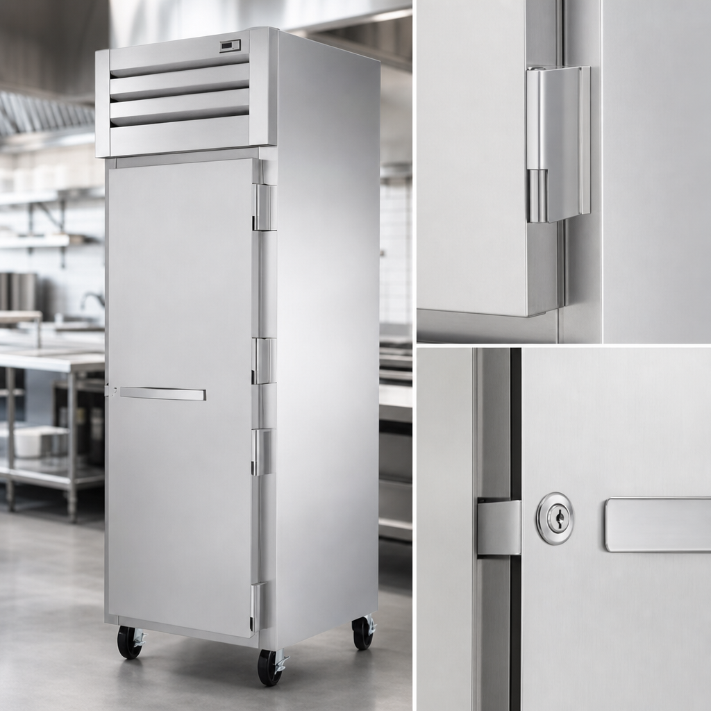 Full Hinged Stainless Steel Door with Lock