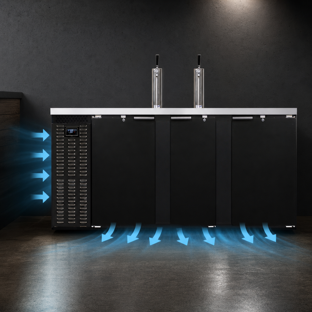 Front Breathing Refrigeration System