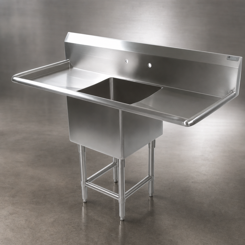 16-Gauge Type 300 Stainless Steel Construction