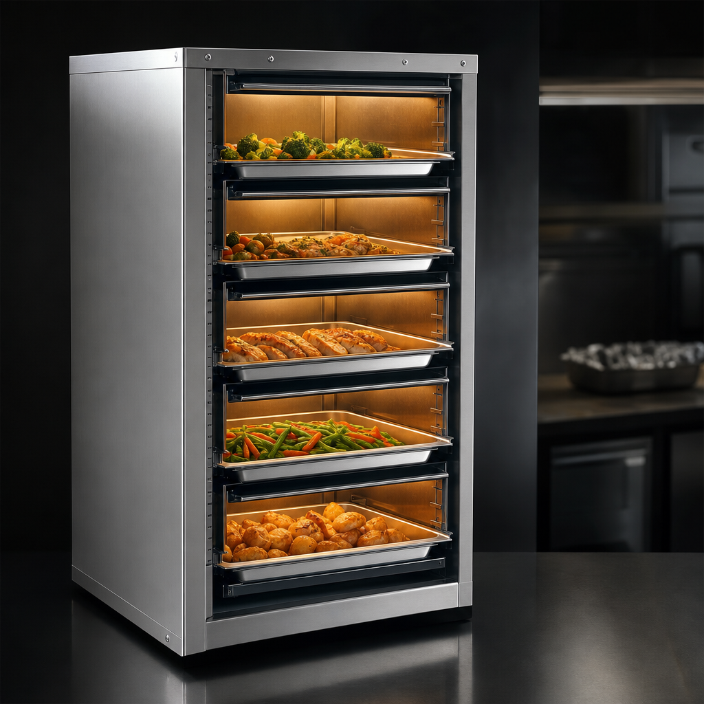 Five Individually Heated Shelves