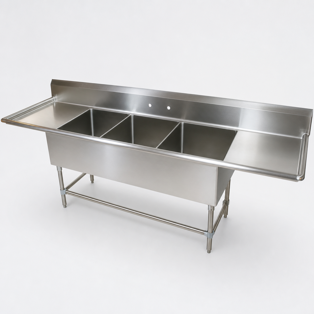 Three Compartment Sink