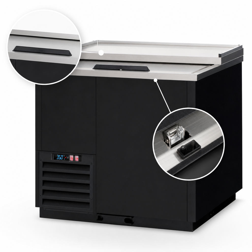 Solid Sliding Lid With Ratchet Lock