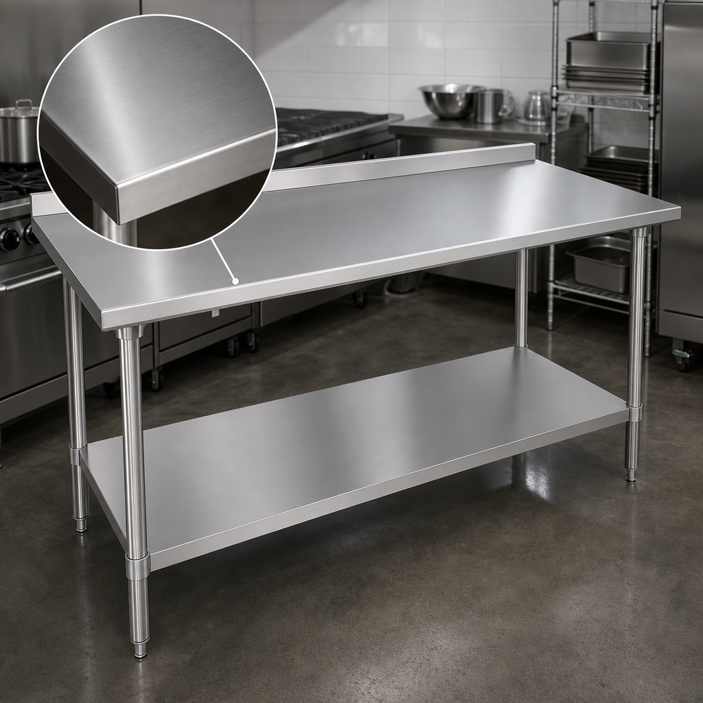 16-Gauge 400-Series Stainless Steel Top