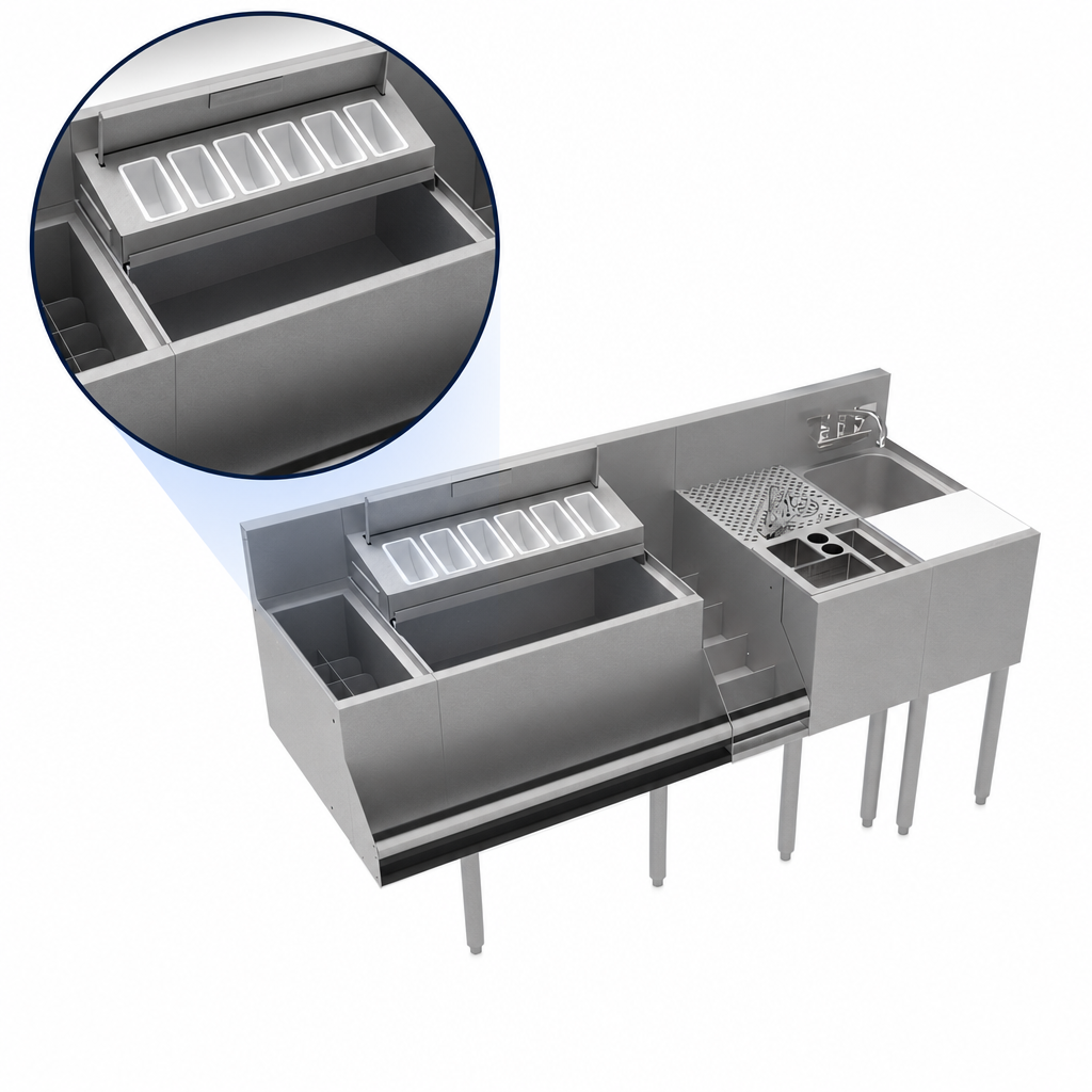 24-Inch Ice Bin Without Cold Plate