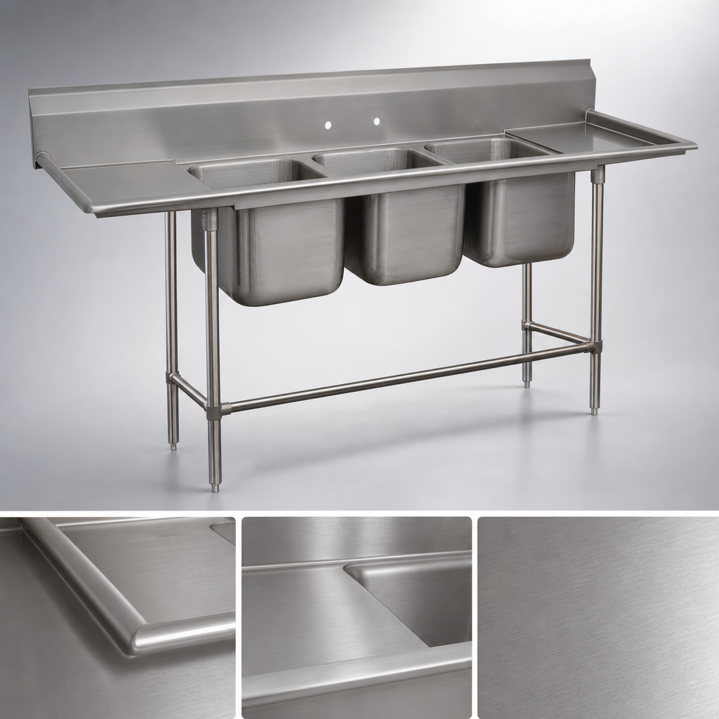 14-Gauge 304 Stainless Steel Top
