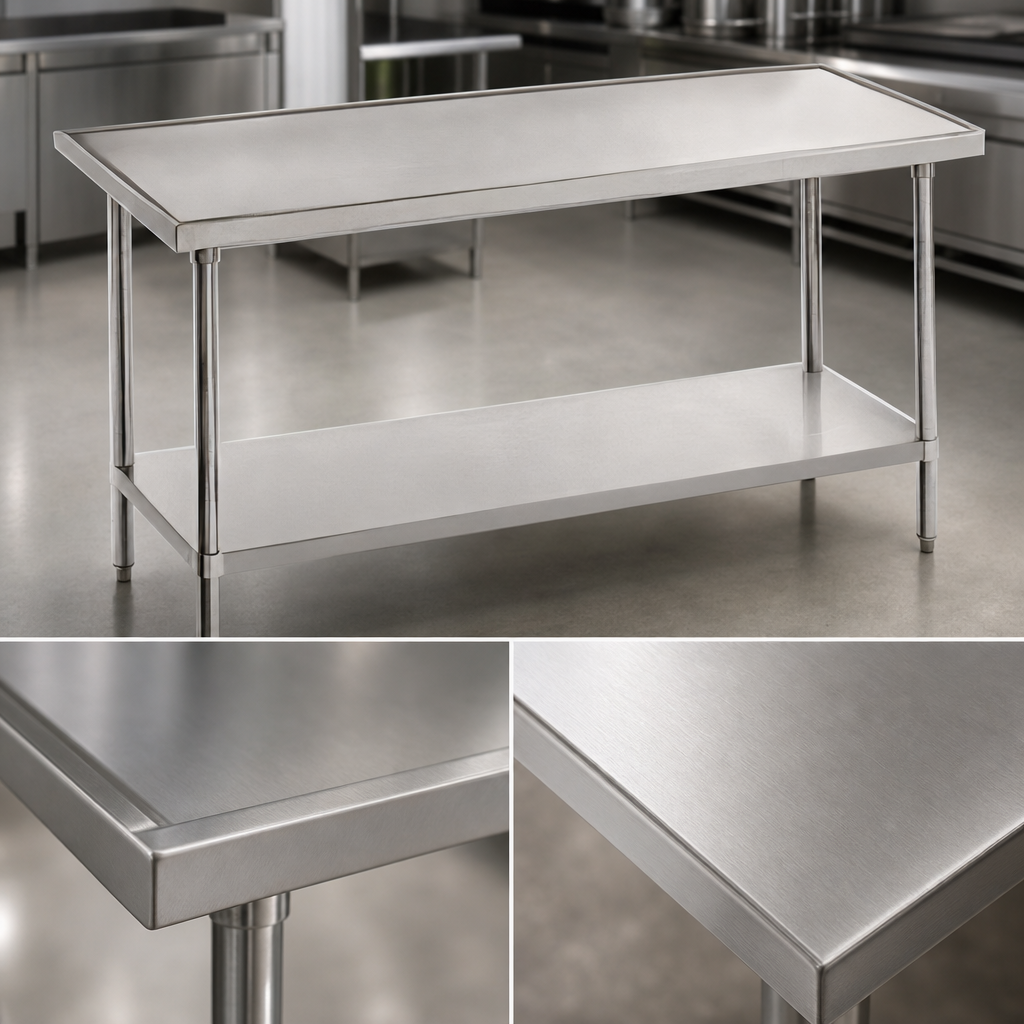 14-Gauge 304 Stainless Steel Top