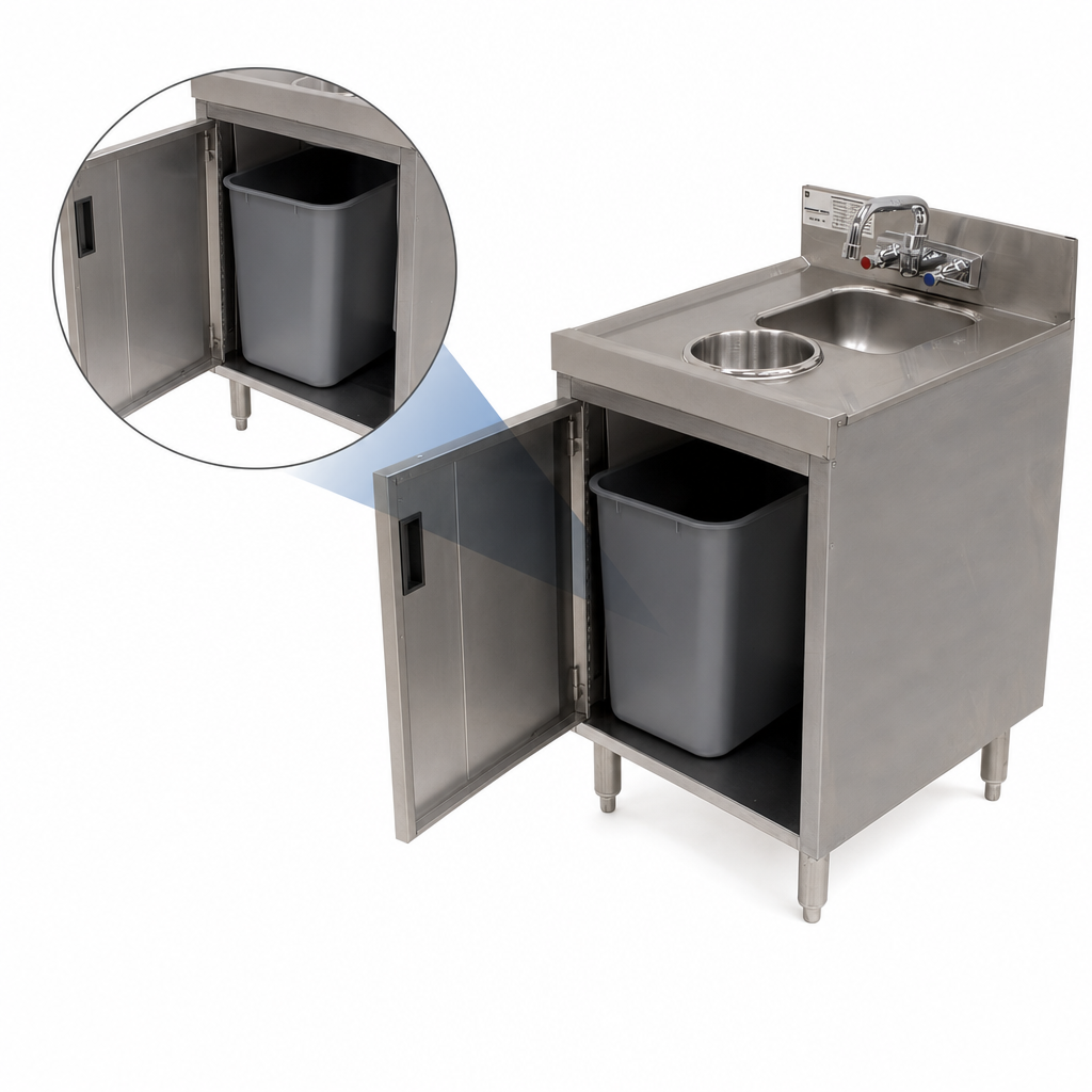 Waste Cabinet with Hinged Front Door