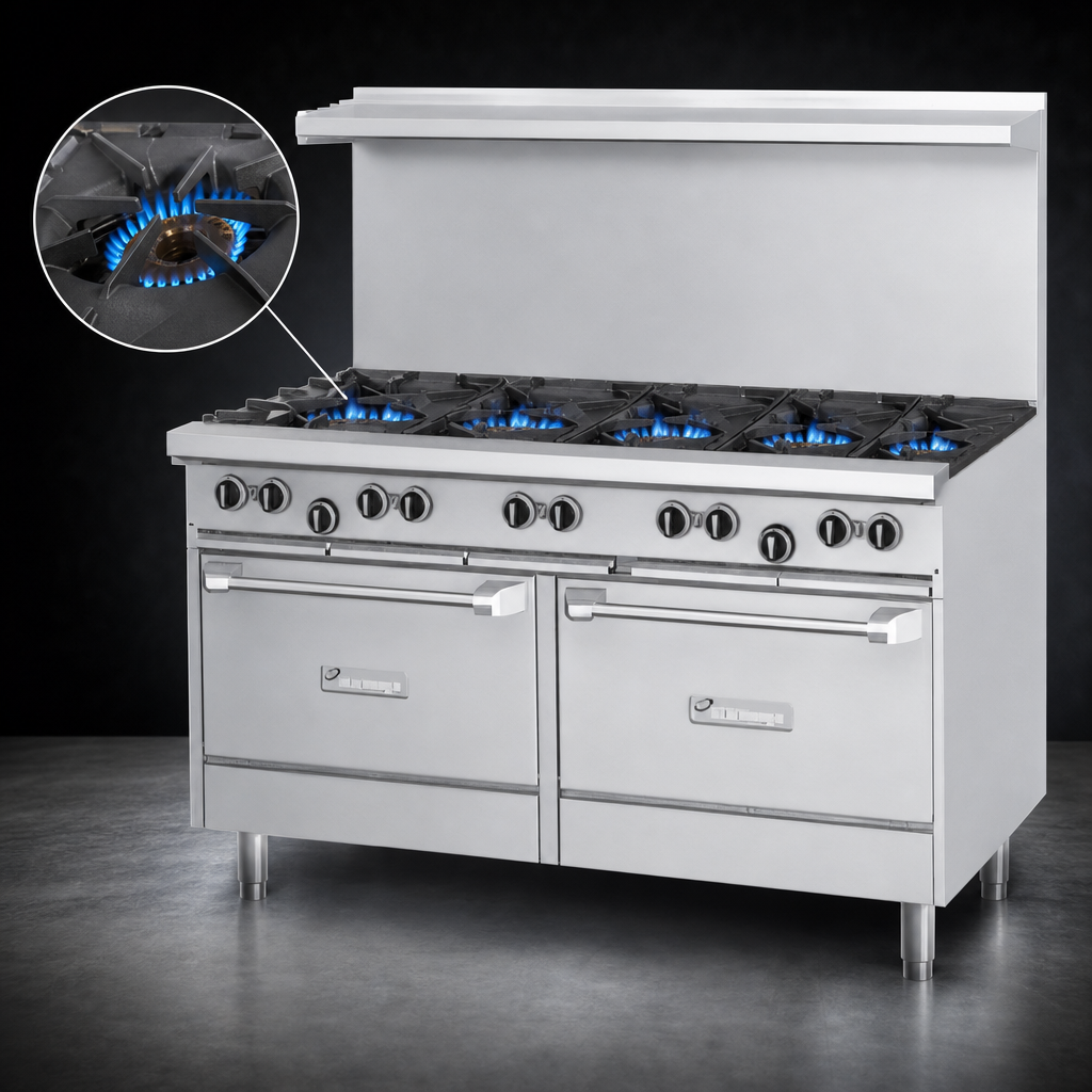 Four Open Burners