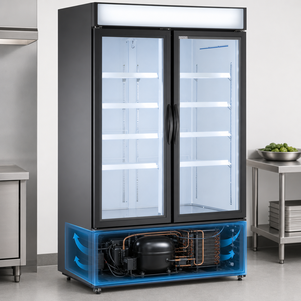 Bottom-Mounted Self-Contained Compressor