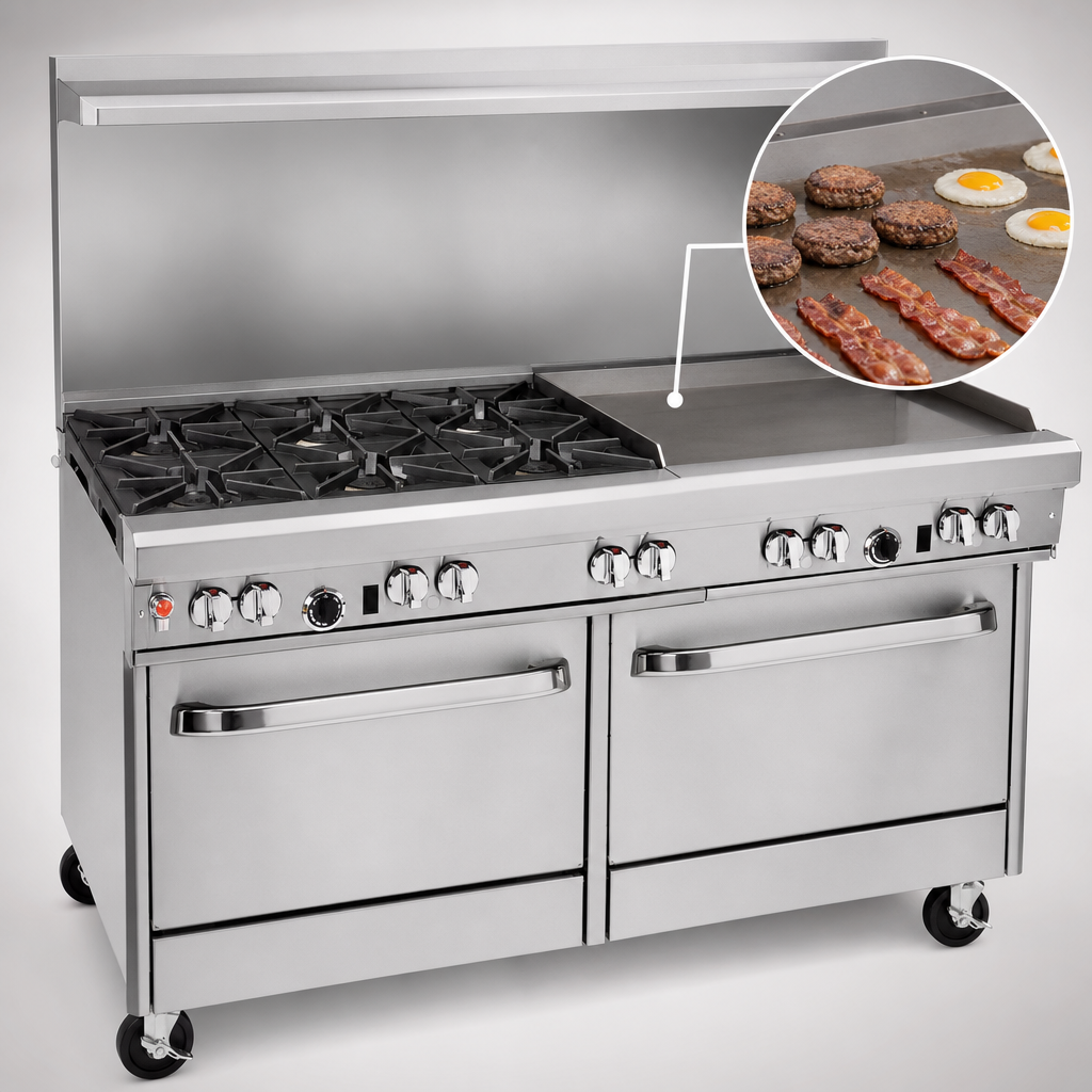24-Inch Griddle with 1/2-Inch Plate