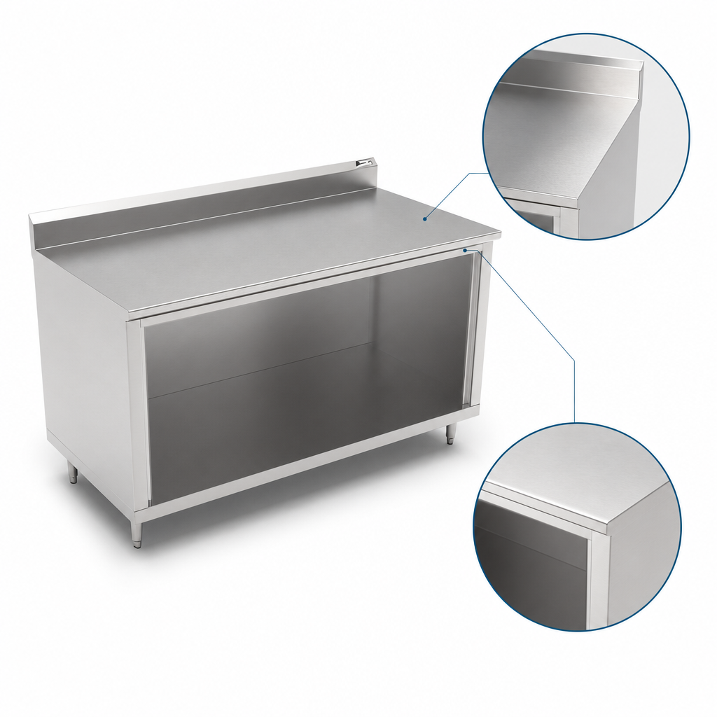 14-Gauge Stainless Steel Top