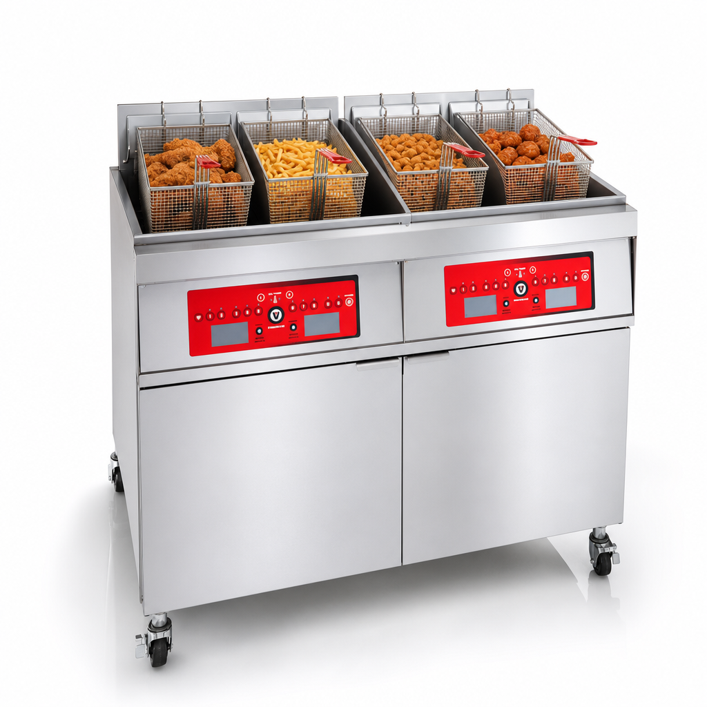 Four-Battery Frying Capacity