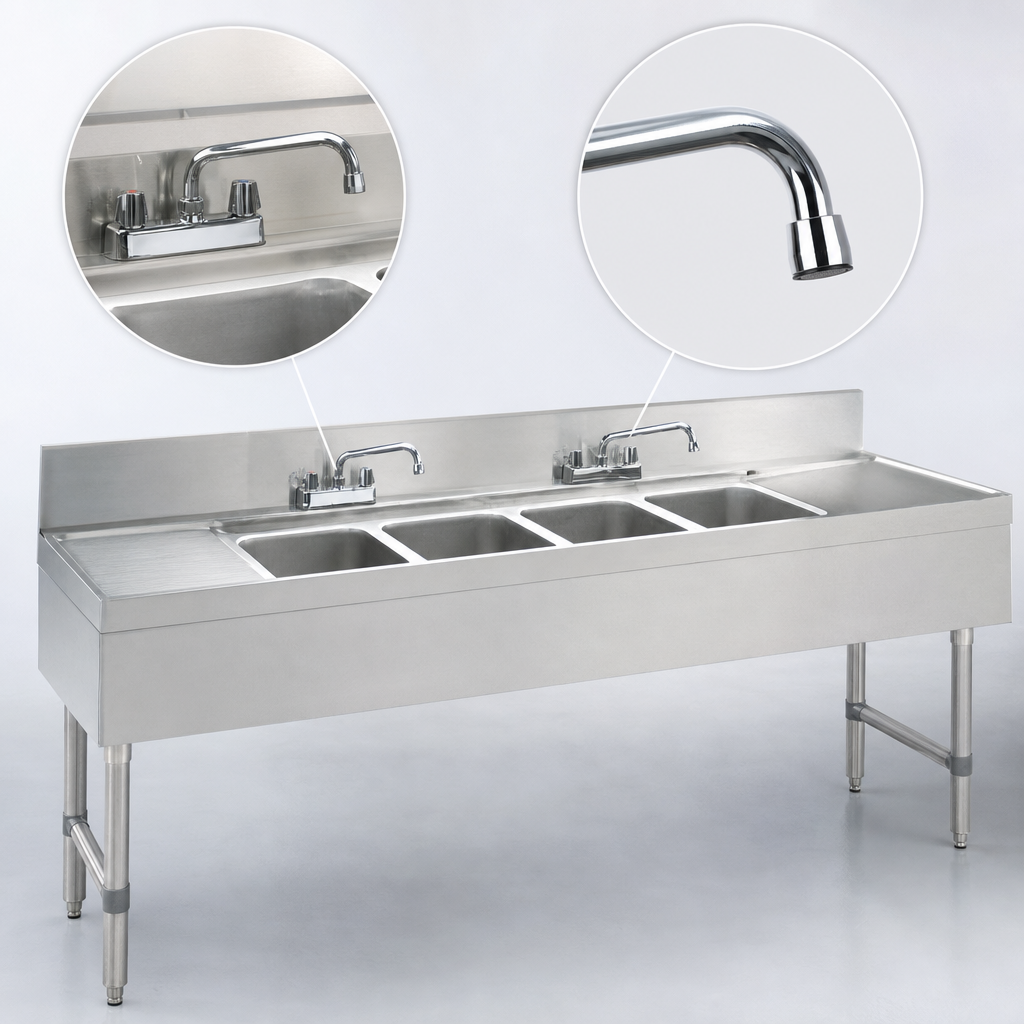 Deck-Mount Faucets Included