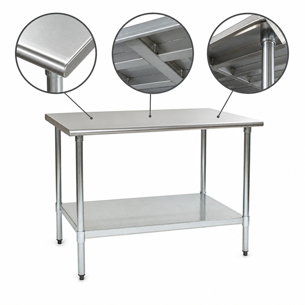 Reinforced Stainless Steel Top