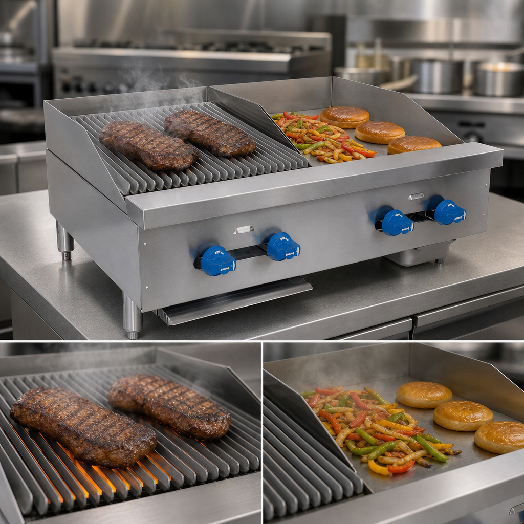 Char-Broiler and Griddle Combination
