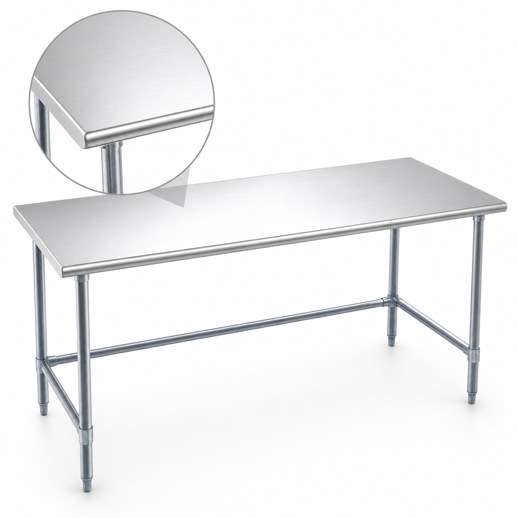 16-Gauge 304 Stainless Steel Top
