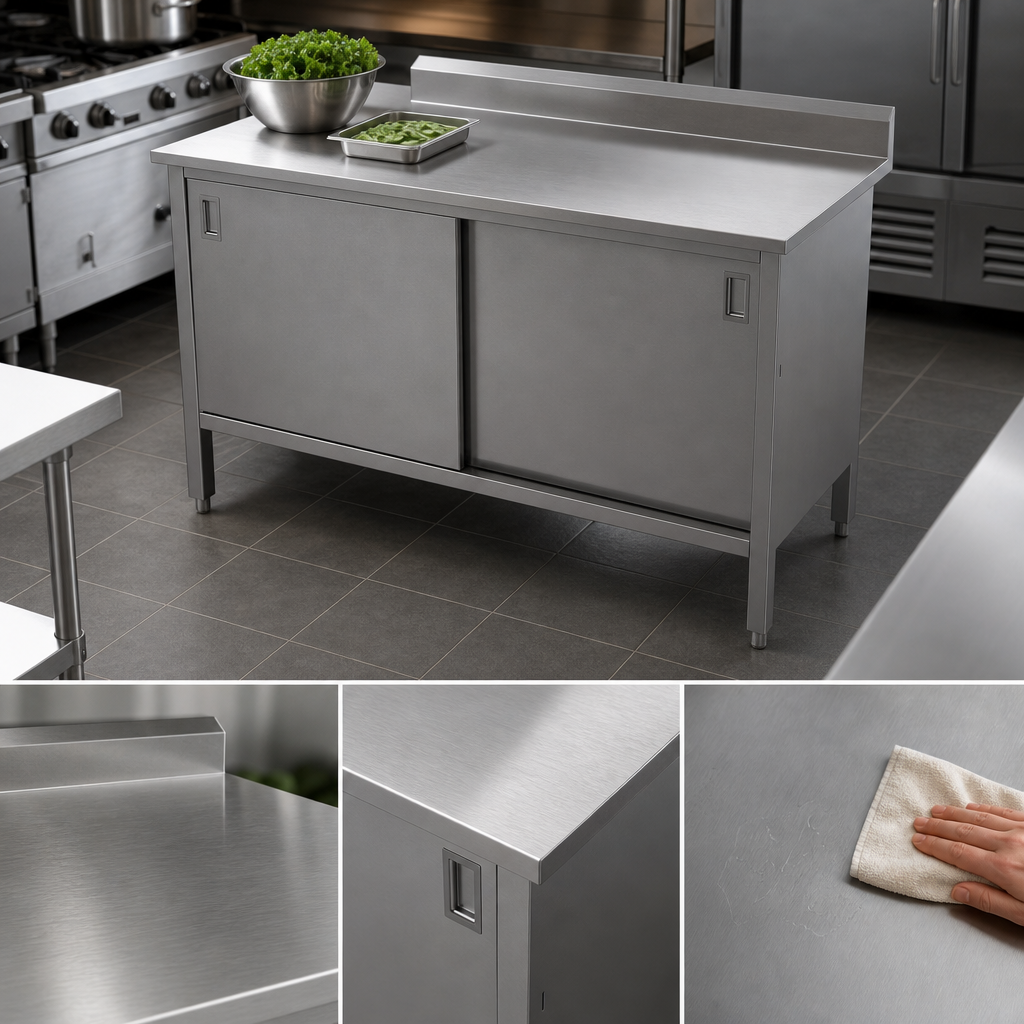 16-Gauge Stainless Steel Top