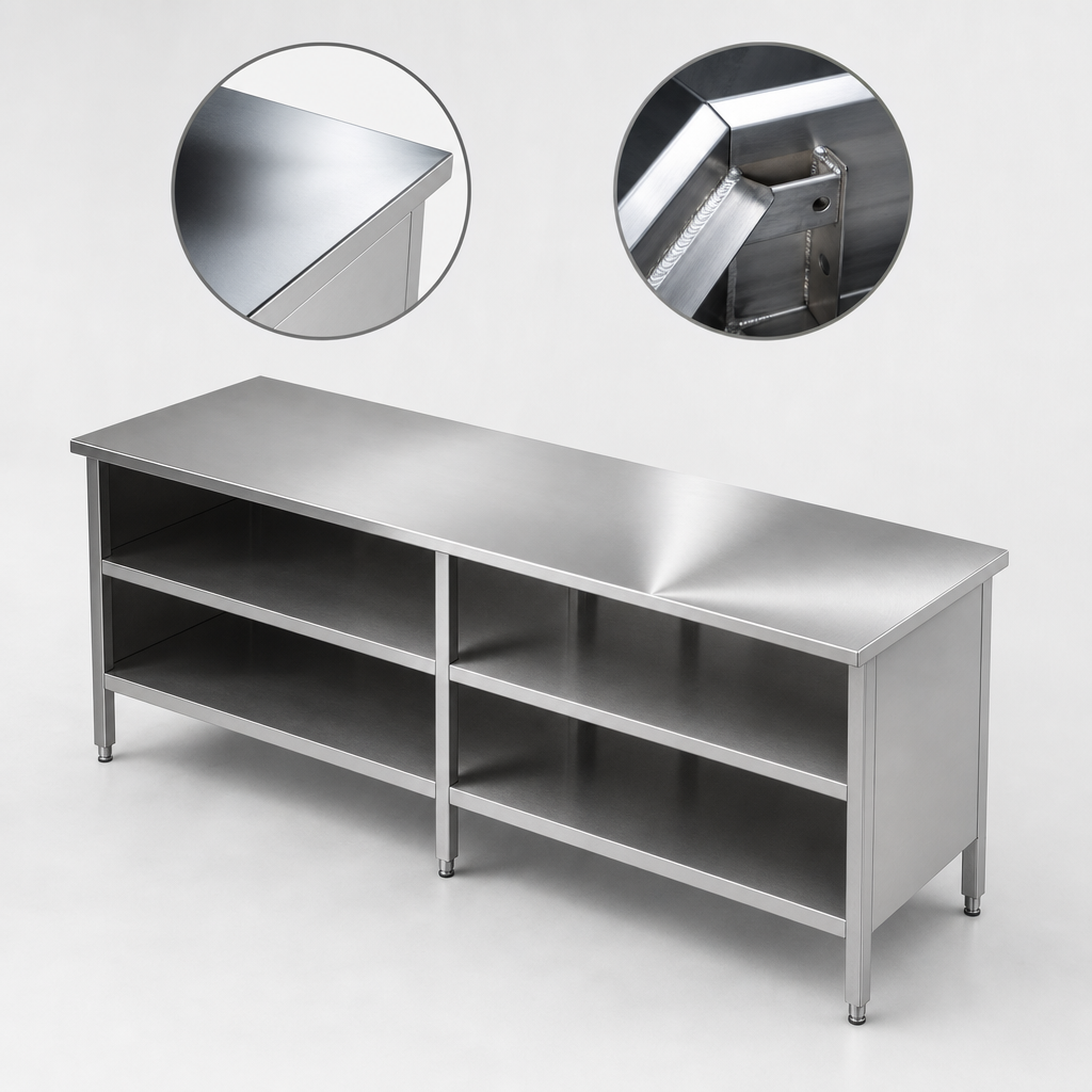 16-Gauge Stainless Steel Flat Top
