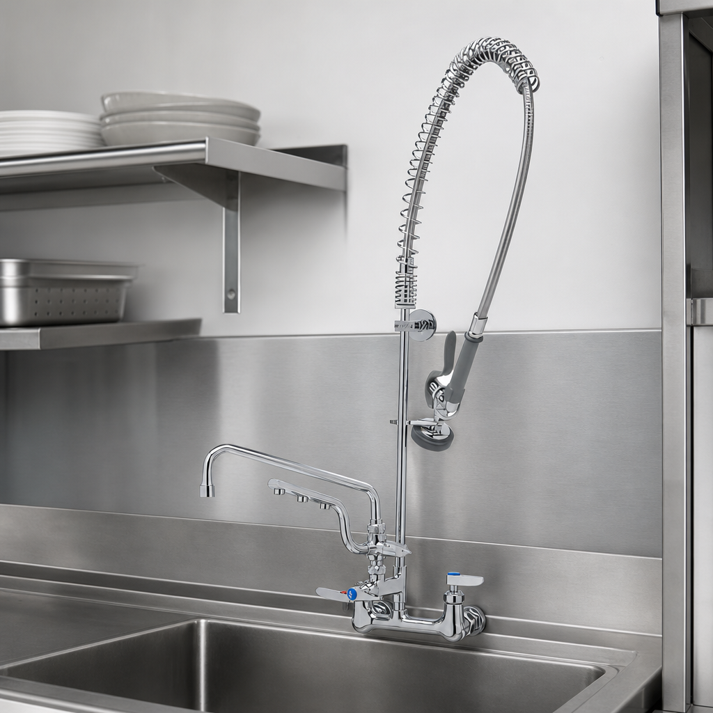 Wall-Mount Pre-Rinse Mixing Faucet
