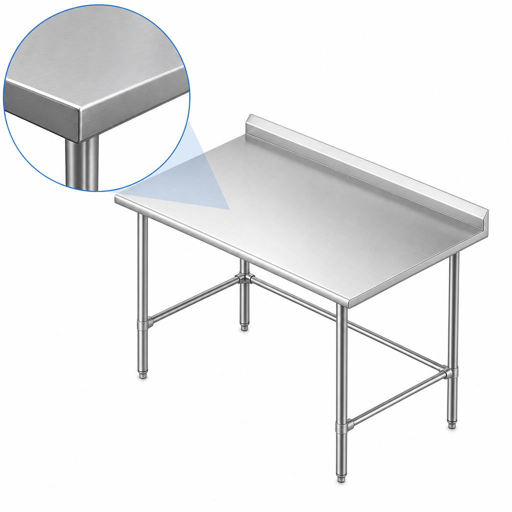 Reinforced Stainless Steel Top