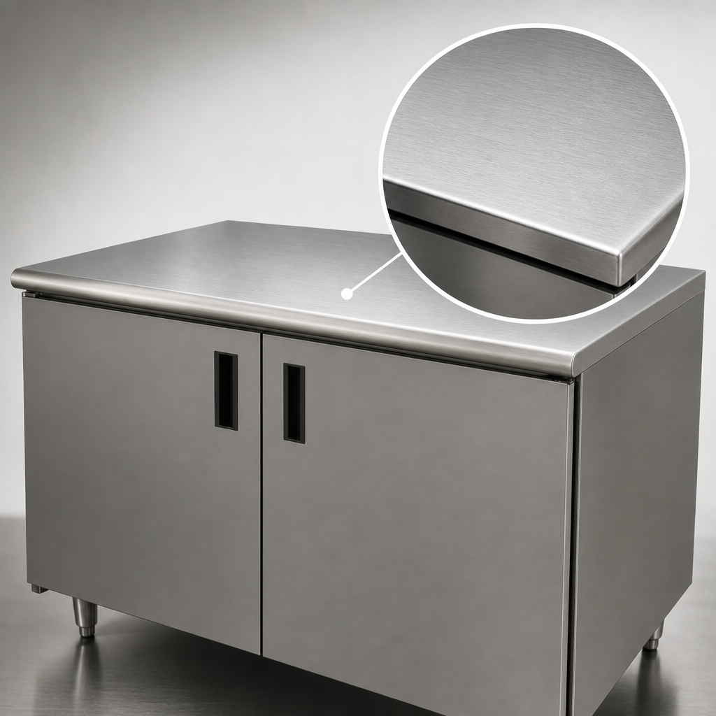 16-Gauge 304 Stainless Steel Top
