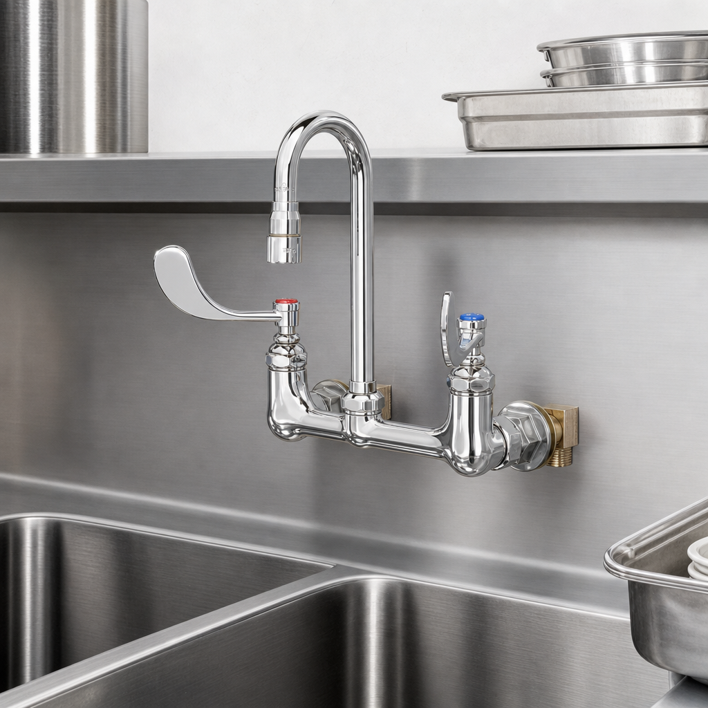 Wall-Mount Mixing Faucet
