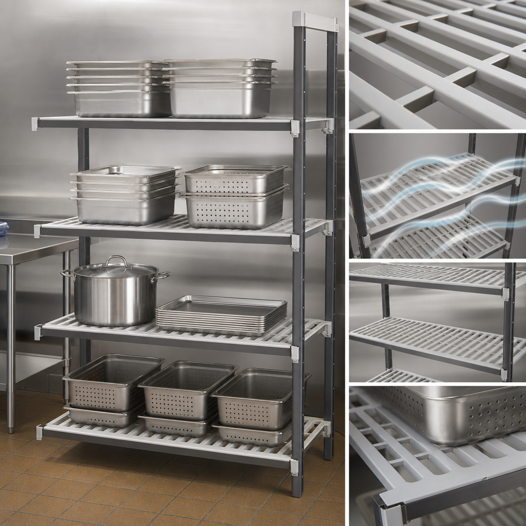 Vented Reinforced Shelf Plates
