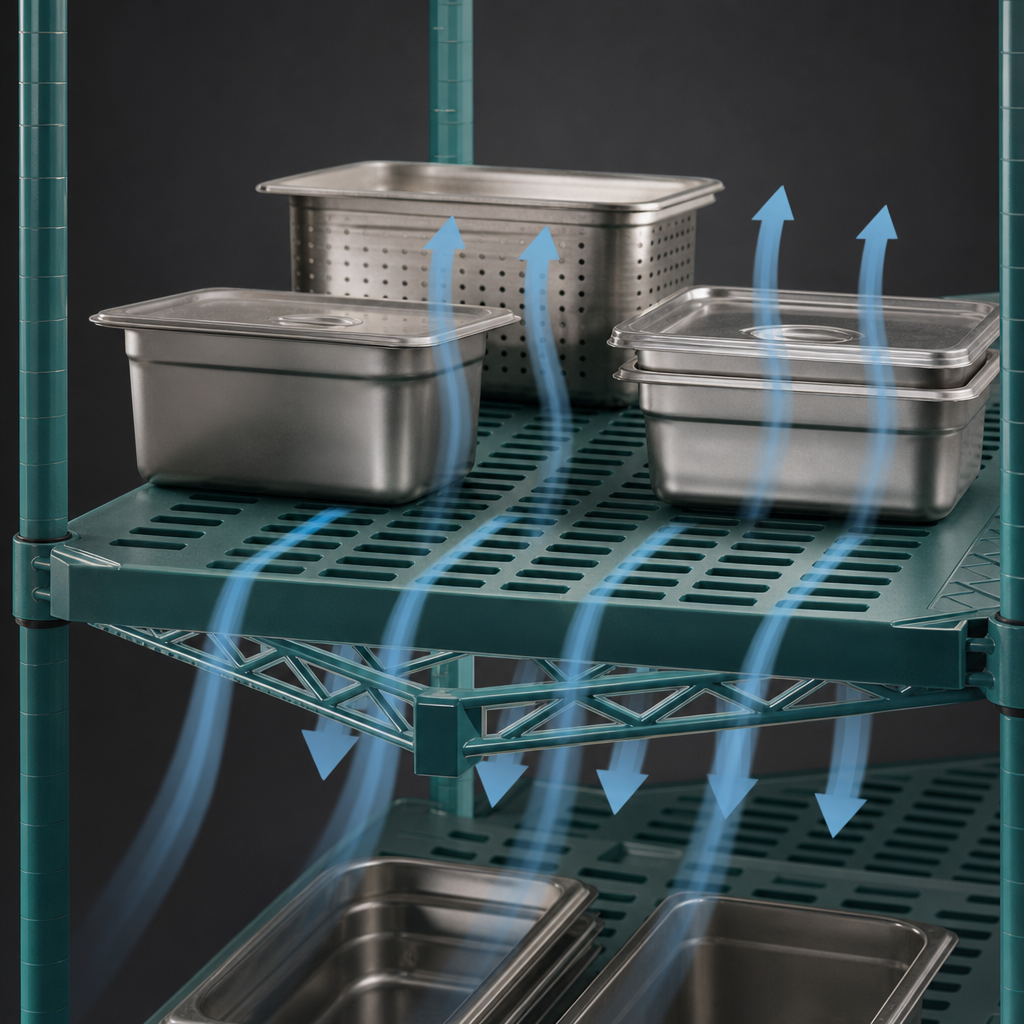 Vented / Louvered Shelf Surface