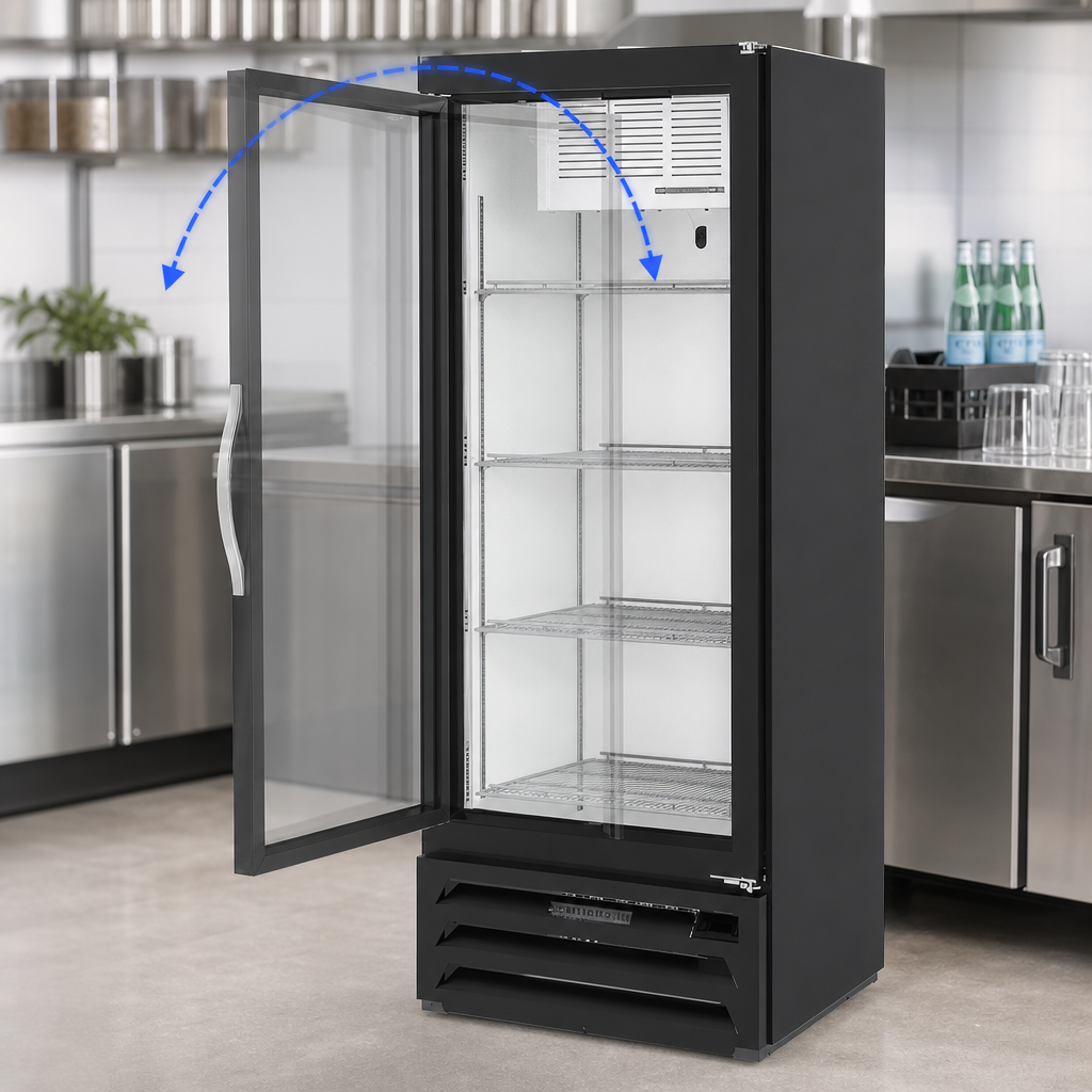 Self-Closing Door with Stay-Open Feature
