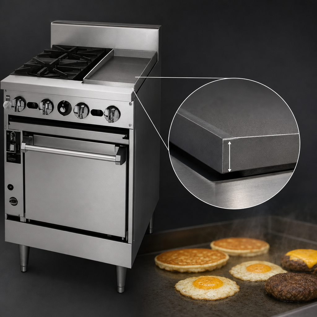 12-inch Griddle with 1-inch Plate