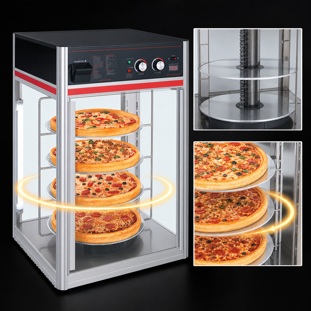 Motorized 4-Tier Circle Rack
