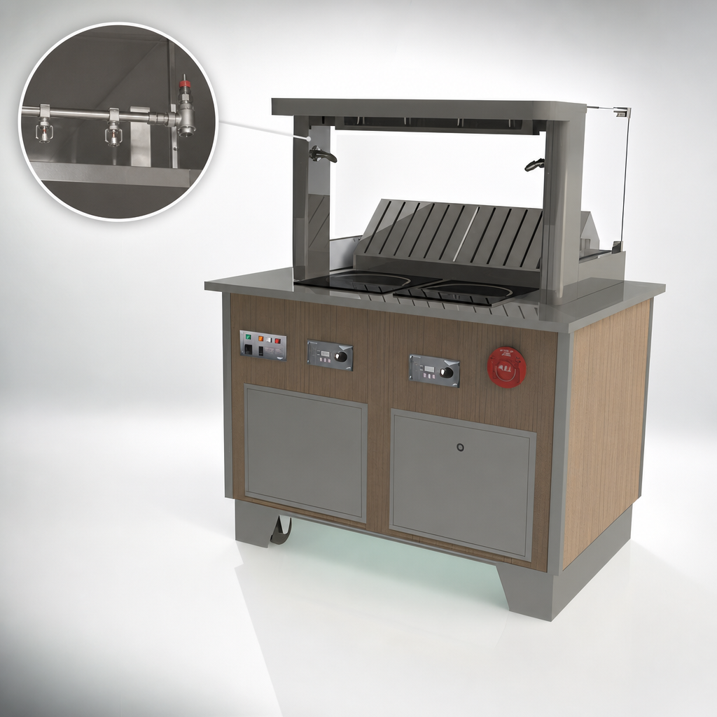 Integrated ANSUL R-102 Fire Suppression