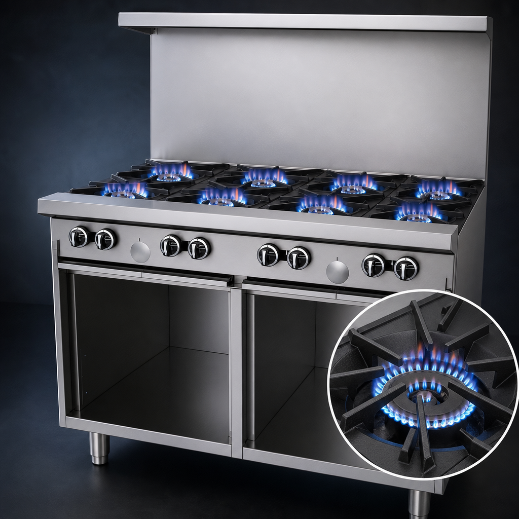 Eight Starfire Pro Open Burners