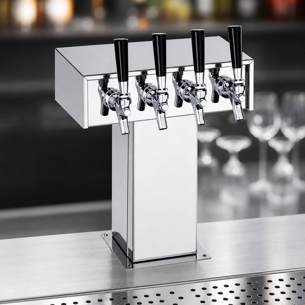 4-Faucet Tee Tower