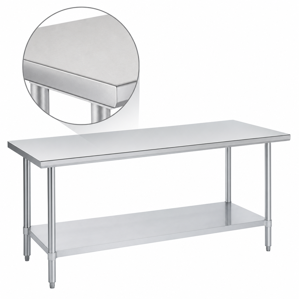16-Gauge 400-Series Stainless Steel Top