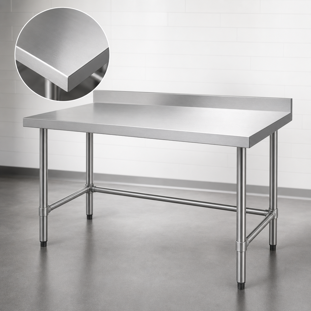 18-Gauge 304 Stainless Steel Top