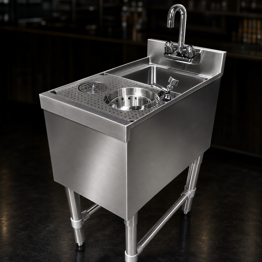 18-Gauge 304 Stainless Steel Construction