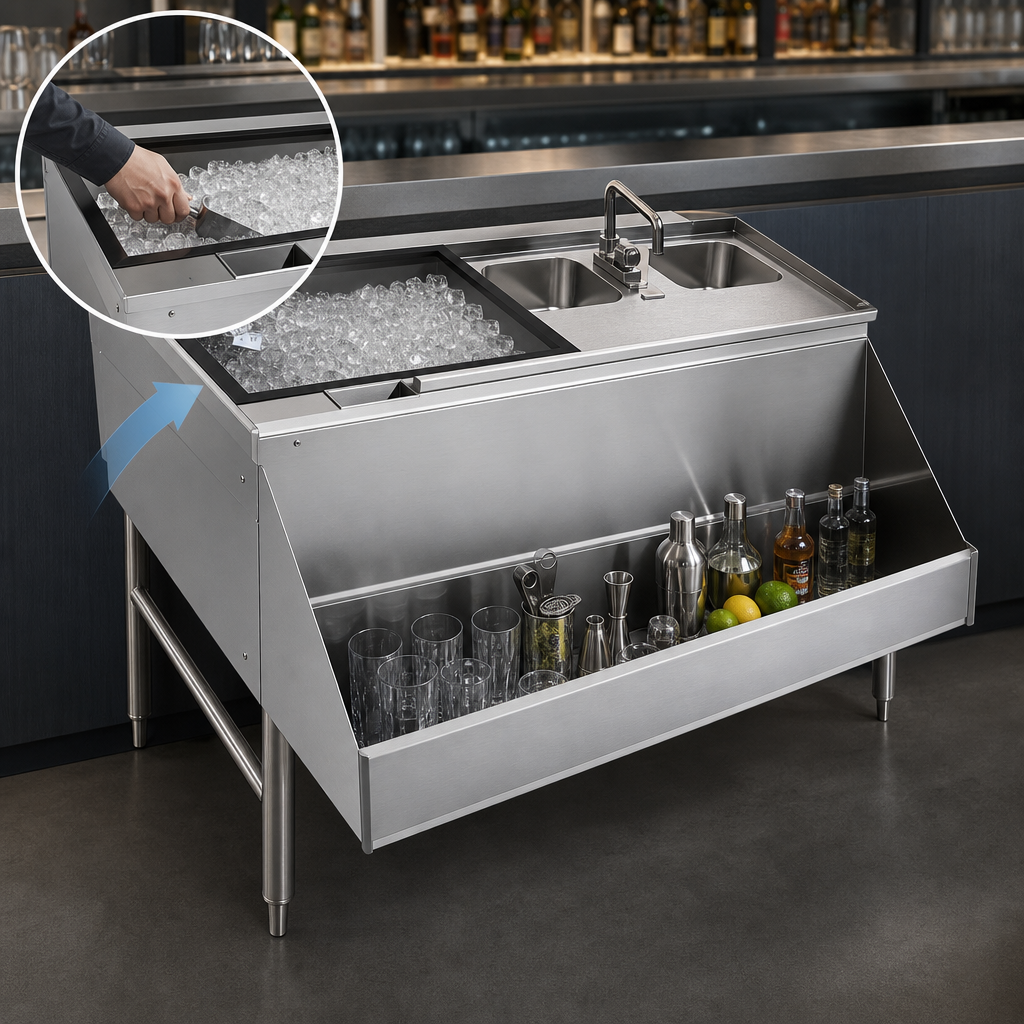 Pass-Thru Ice Bin