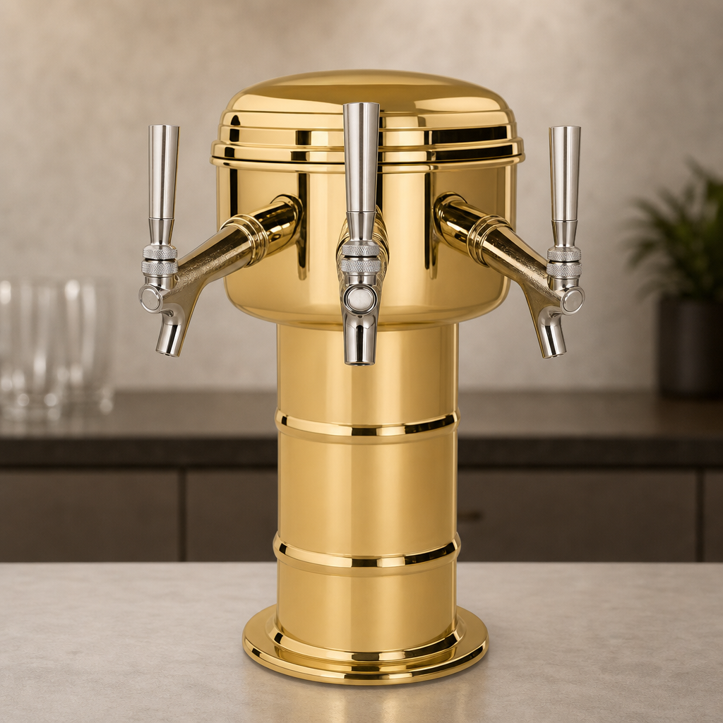 Three Stainless Steel Faucets