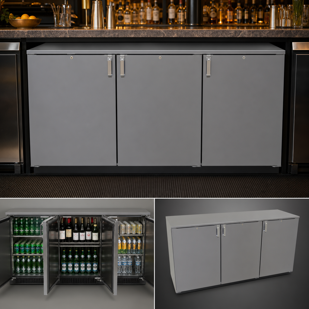 Three-Section Bar Profile Cabinet