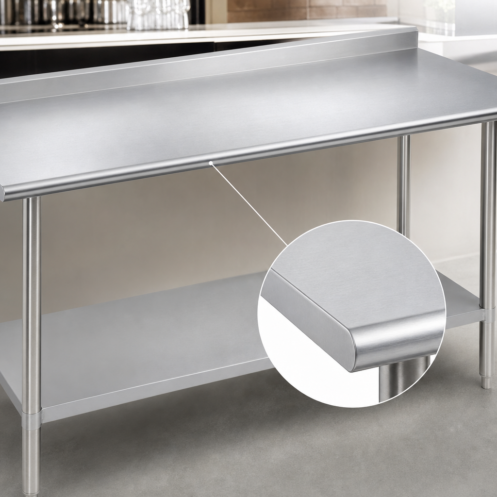 16-Gauge 300-Series Stainless Steel Top