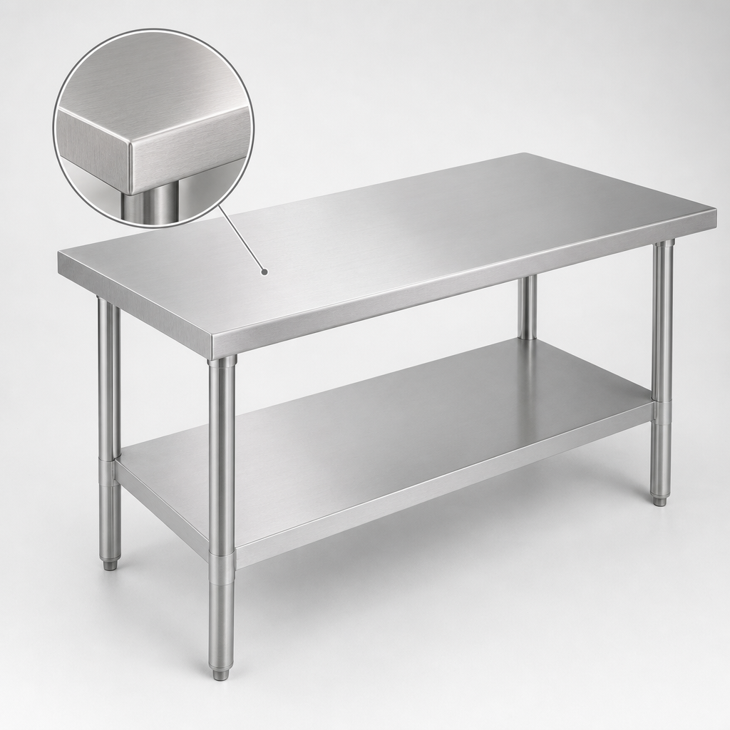 18-Gauge Stainless Steel Top
