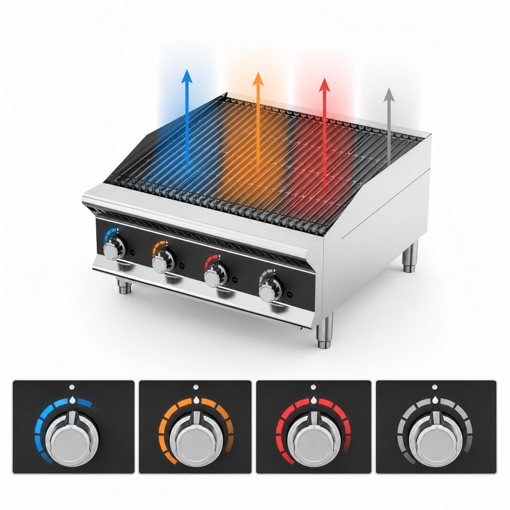 Individually Controlled Burners